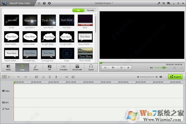 iSkysoft Video Editor(视频剪辑器)汉化破解版