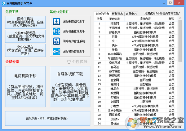 固乔视频助手破解版下载(下载商品视频,短视频) v78.0VIP免费版