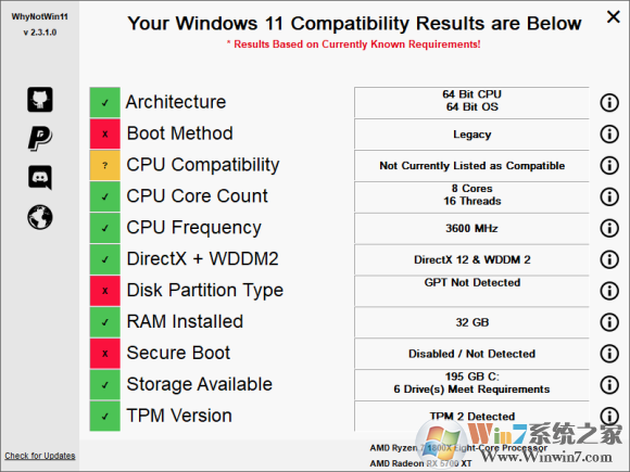 Win11配置检测工具