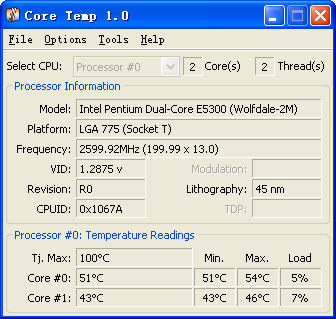 Core Temp中文版