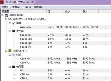 Hwmonitor下载_Hwmonitor（CPU信息监测）v1.41汉化中文版