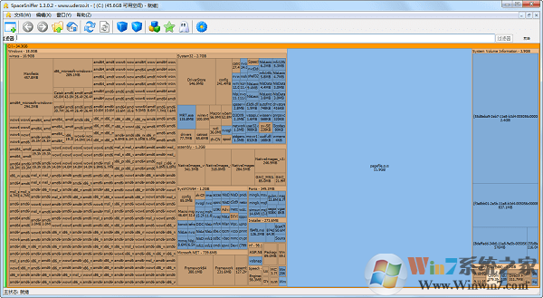 SpaceSniffer(硬盘/磁盘空间分析工具)