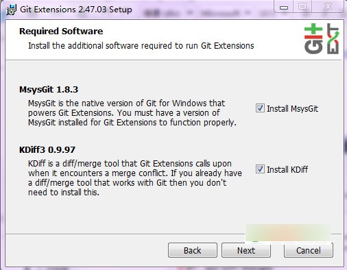 git extensions下载