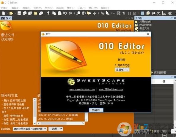 010editor下载_010 Editor（代码编辑器）v9.0.2 64位汉化破解版