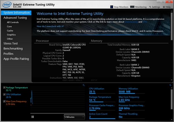 Intel XTU