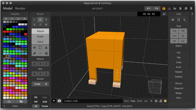 MagicaVoxel软件截图