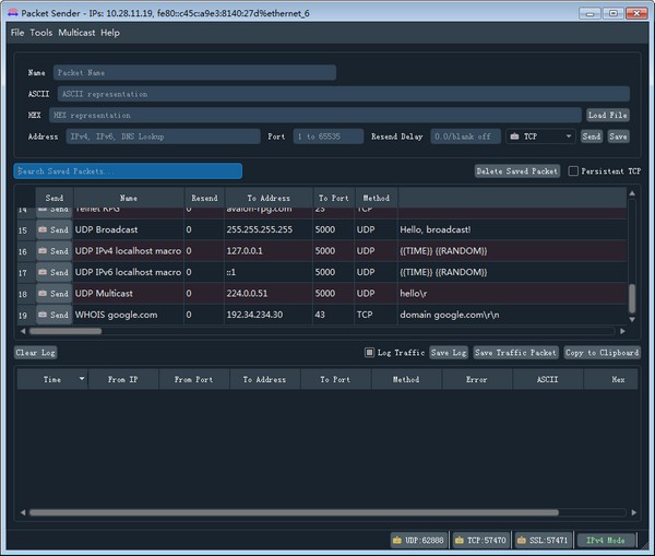 Packet Sender(UDP/TCP网络测试工具)