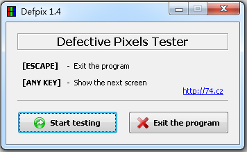 Defpix(显示器坏点检测工具) V1.4.10.17 中文绿色版