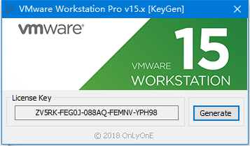 VMware Workstation15.x系列注册机