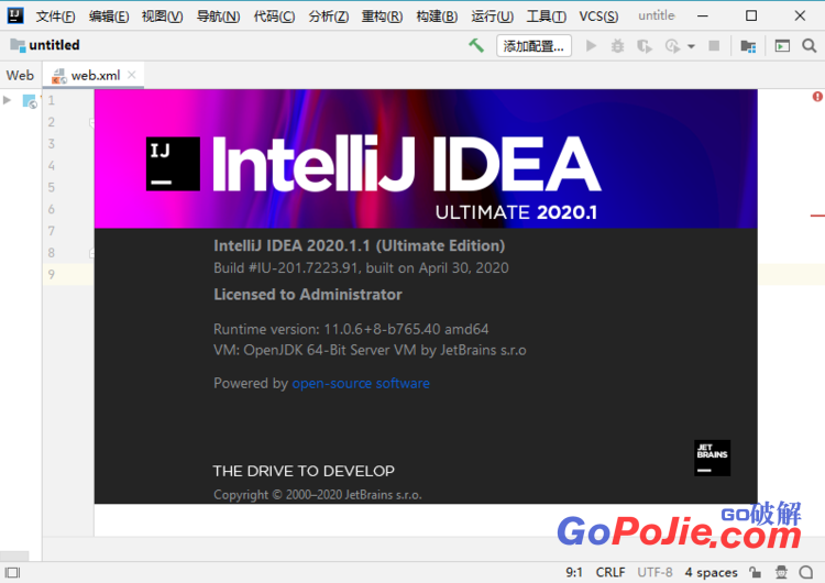 IntelliJ IDEA 2020.1 官方正式版及激活文件