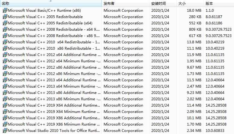 VC2005，VC2008，VC2010，VC2012，VC2015，VC2017，V2019，SystemRedist,MSVCVB，Visual C++ Redist运行库，VC++运行库合集包，微软运行库和游戏支持库，Microsoft Visual C ++运行库合集包，微软系统运行库集合，微软系统运行库文件，Visual C++运行库合集，VC++运行库组件，VC运行库组件，VC运行库合集，VC++运行库合集，VWindows微软常用运行库合集，微软运行库大全，微软运行库合集，VC++运行库，系统必备组件，游戏运行库，软件库文件，软件运行库，所有运行库大全，所有软件库文件，所有VC库，VC++库，vc运行库，VB/VC库文件，微软基础类型库文件VisualCppRedist AIO