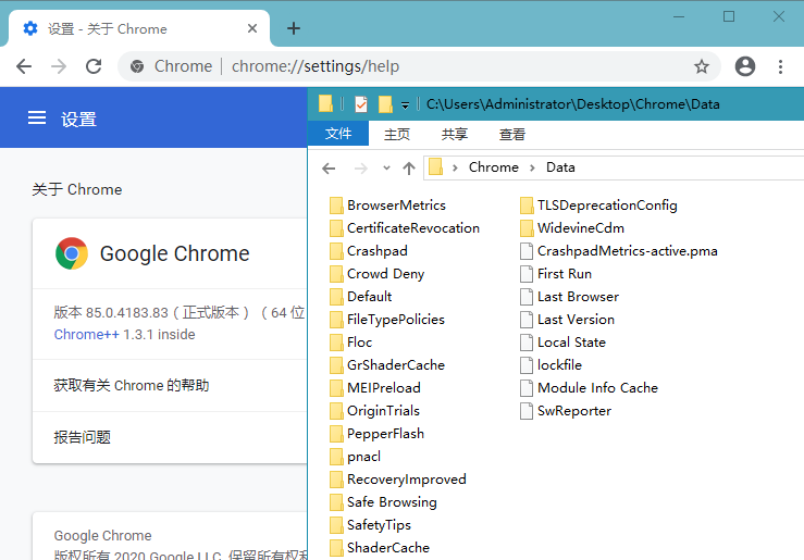 Google Chrome 85.0.4183.102 绿色增强版