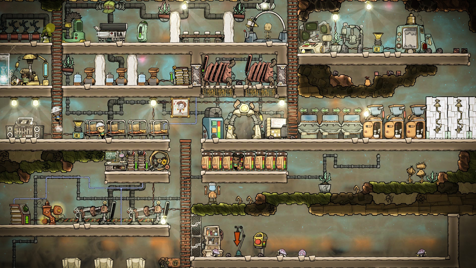 缺氧 Oxygen Not Included For Mac v581979 太空殖民模拟游戏中文版