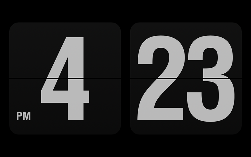 Fliqlo for Mac v1.8.6 简约翻页时钟屏保