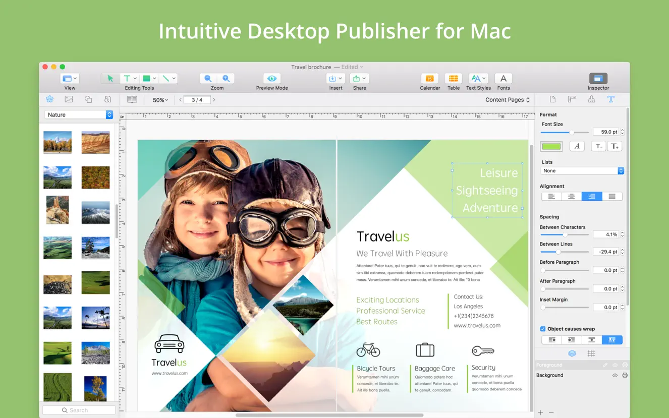 Swift Publisher 5 For Mac v5.6.8 贺卡书籍杂志设计软件