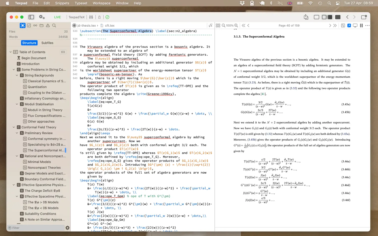 Texifier For mac v1.9.23 LaTeX 编辑器中文版