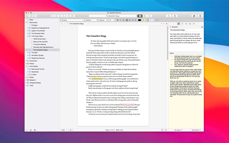 Scrivener For Mac v3.3.6 强大的写作软件中文版