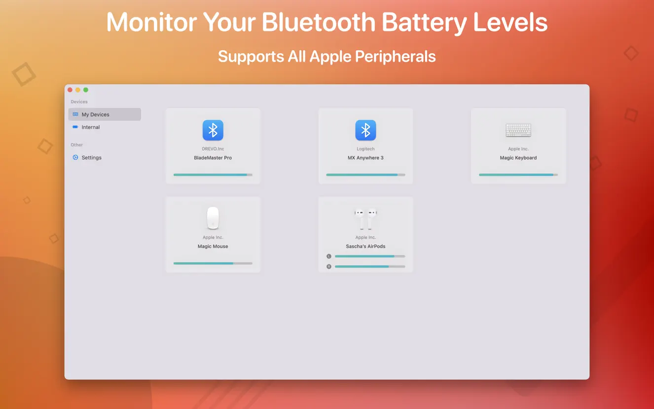 Magic Battery For Mac v8.1.0 显示外部设备的电池电量软件