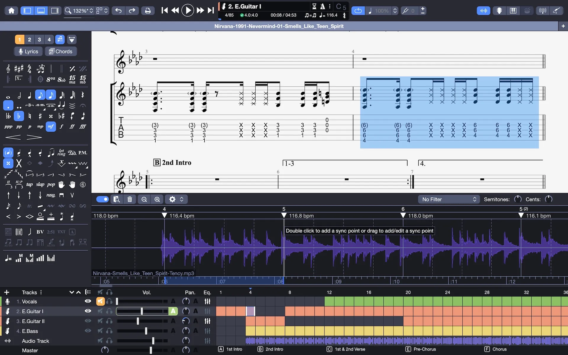 Guitar Pro For Mac v8.1.1-17 功能强大的乐谱播放器