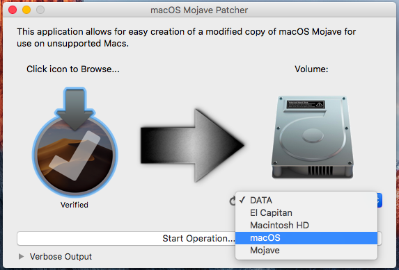 macOS Mojave Patcher v1.3.7让老旧Mac电脑安装升级macOS Mojave