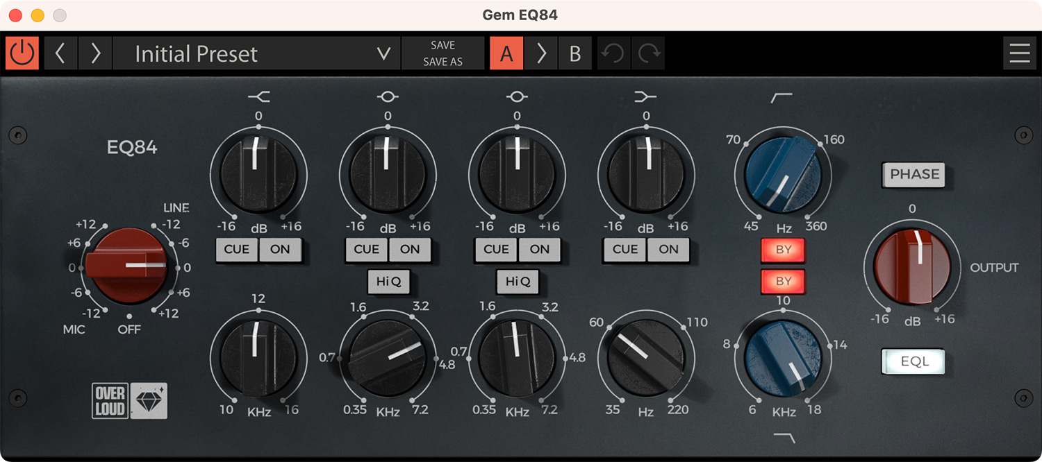 Overloud Gem EQ84 For Mac v1.3.5 音乐插件