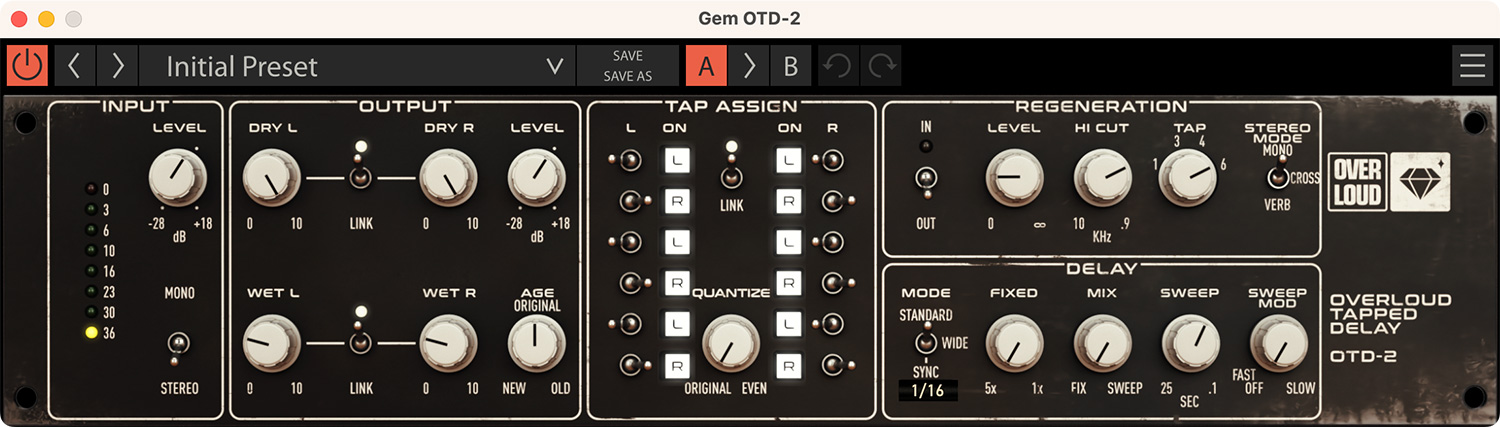 Overloud Gem OTD-2 For Mac v1.0.5 音乐插件