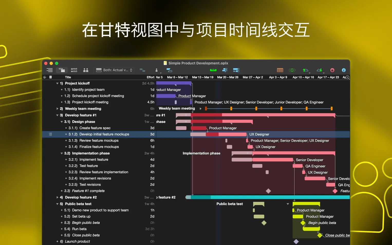 OmniPlan Pro 4 For Mac v4.6 强大的项目管理器中文版