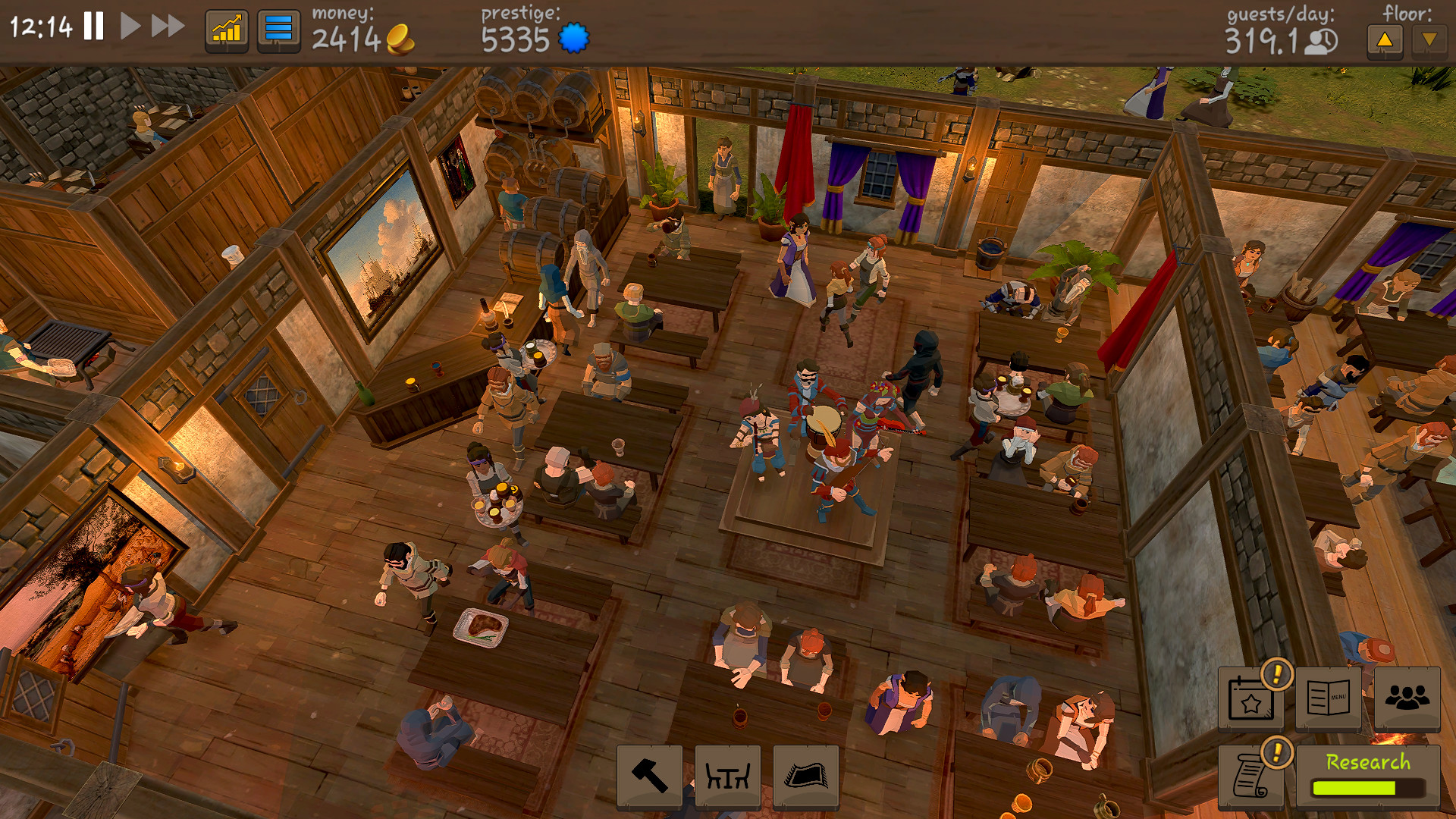 酒馆大师 Tavern Master For Mac v2023.3.5 中世纪酒馆模拟经营游戏中文版