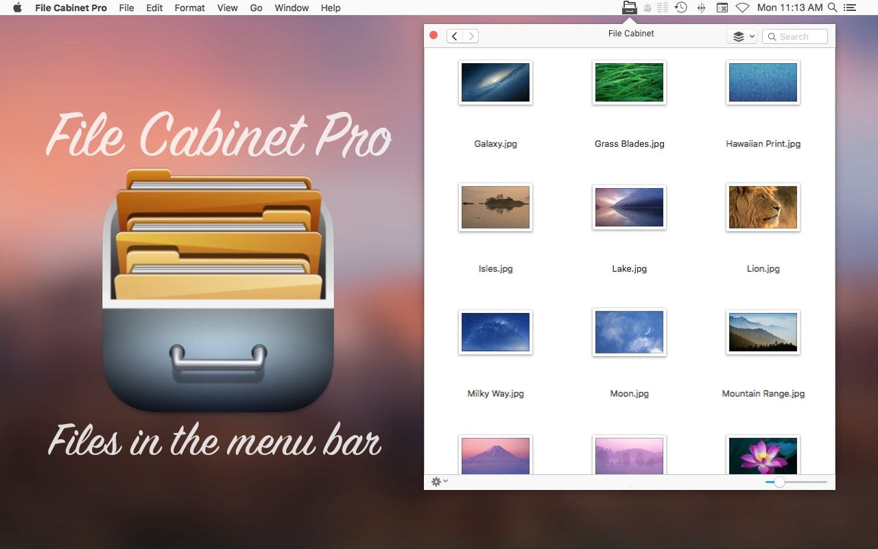 File Cabinet Pro For Mac  v8.5.2 菜单栏文件管理器