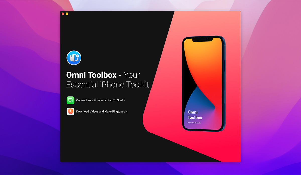 OmniToolbox For Mac v1.4.8 iPhone管理软件