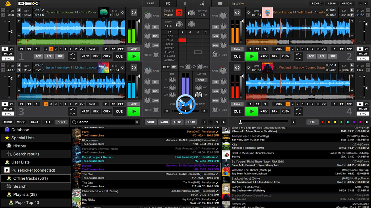 DEX 3 PRO For Mac v3.20.7 DJ混音卡拉OK软件