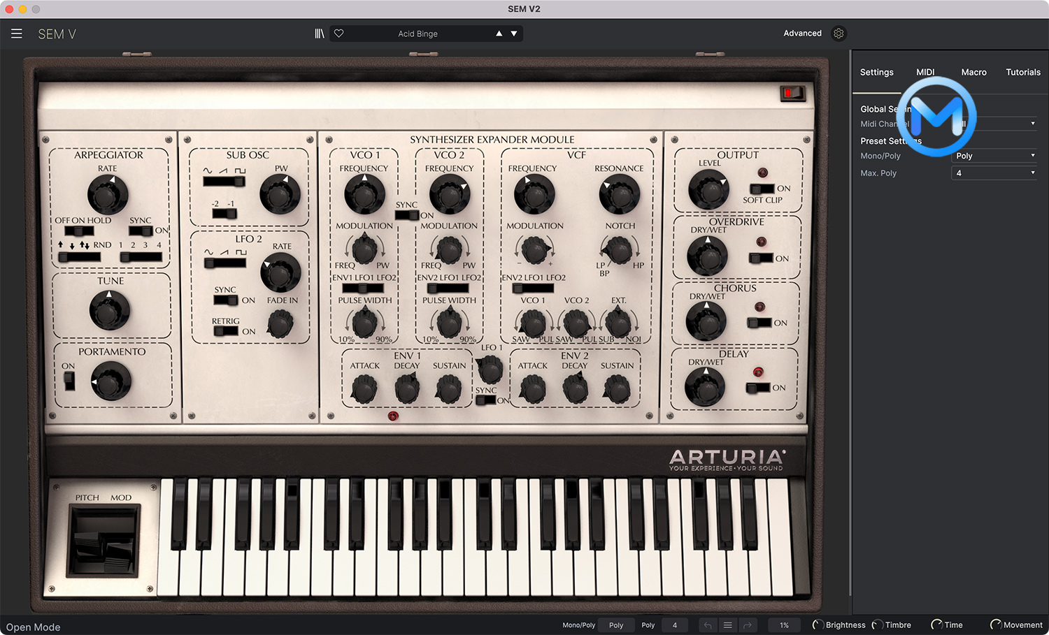 Arturia SEM V2 For Mac v2.12.0 (3420) 插件