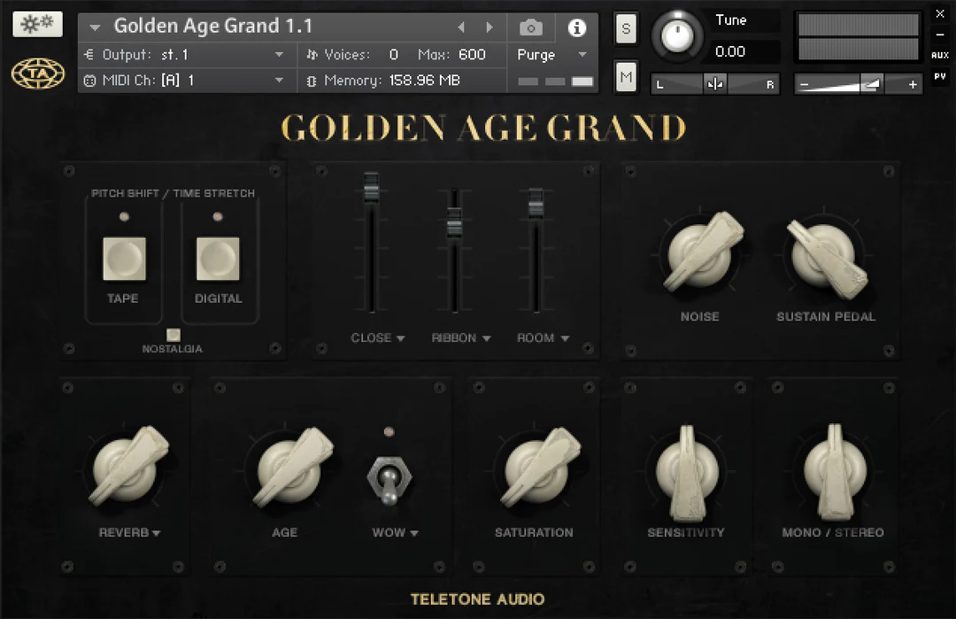 Teletone Audio Golden Age Grand KONTAKT 钢琴扩展包