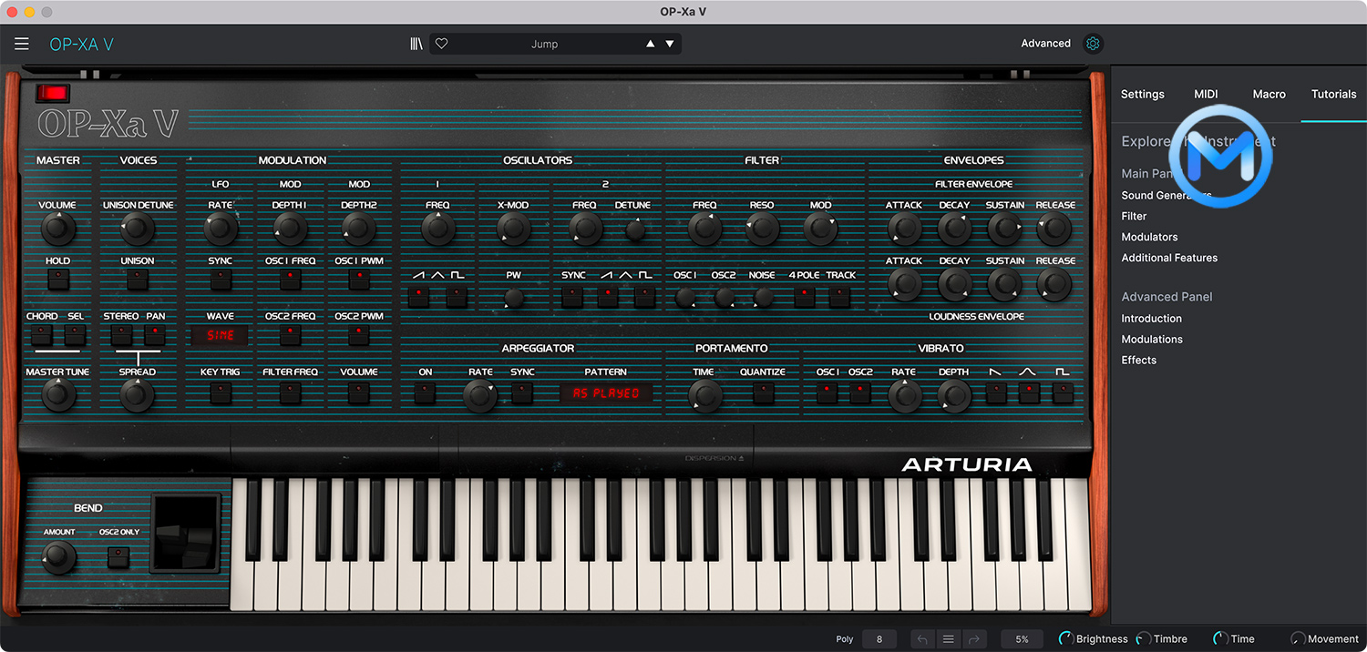 Arturia OP-Xa V For Mac v1.6.0 (4288) 插件