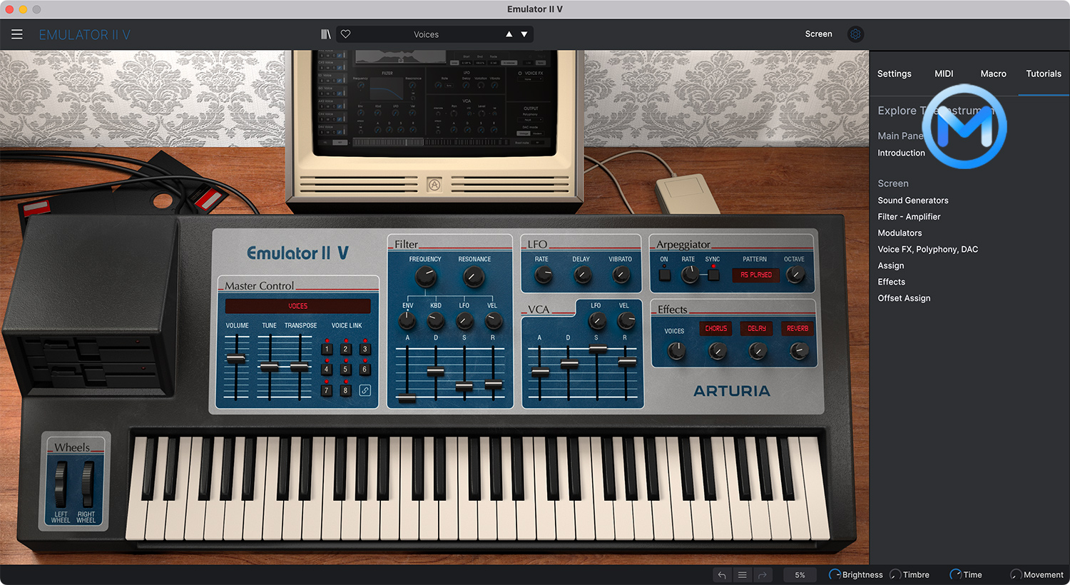 Arturia Emulator II V For Mac v1.5.0 (3420) 插件