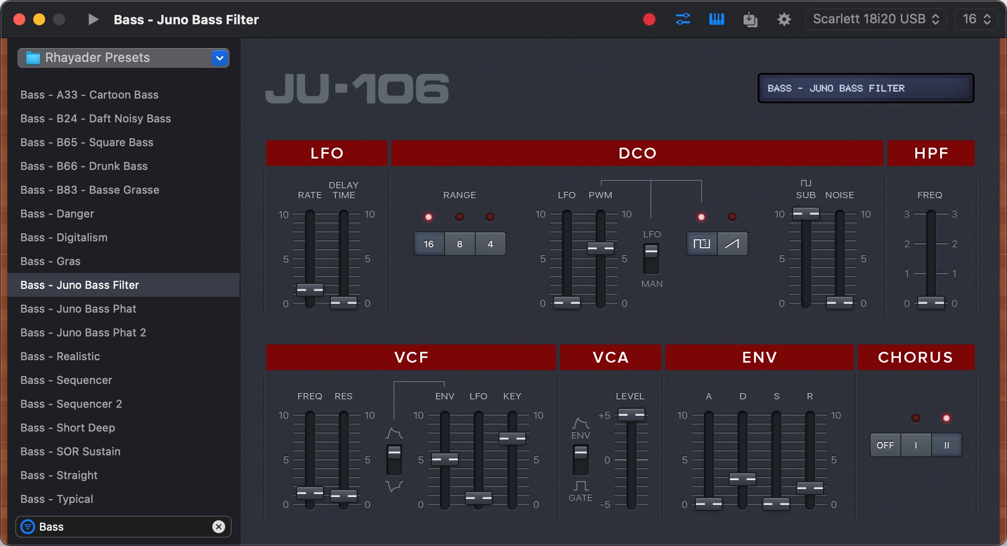 JU-106 Editor For Mac v2.5.2 音乐编辑插件