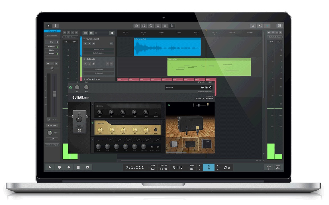 n-Track Studio Suite For Mac v9.1.8.6971 多轨录音音频软件