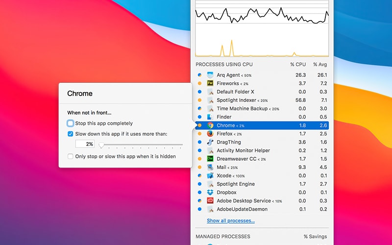 App Tamer For mac v2.8.0 CPU负载监控管理软件