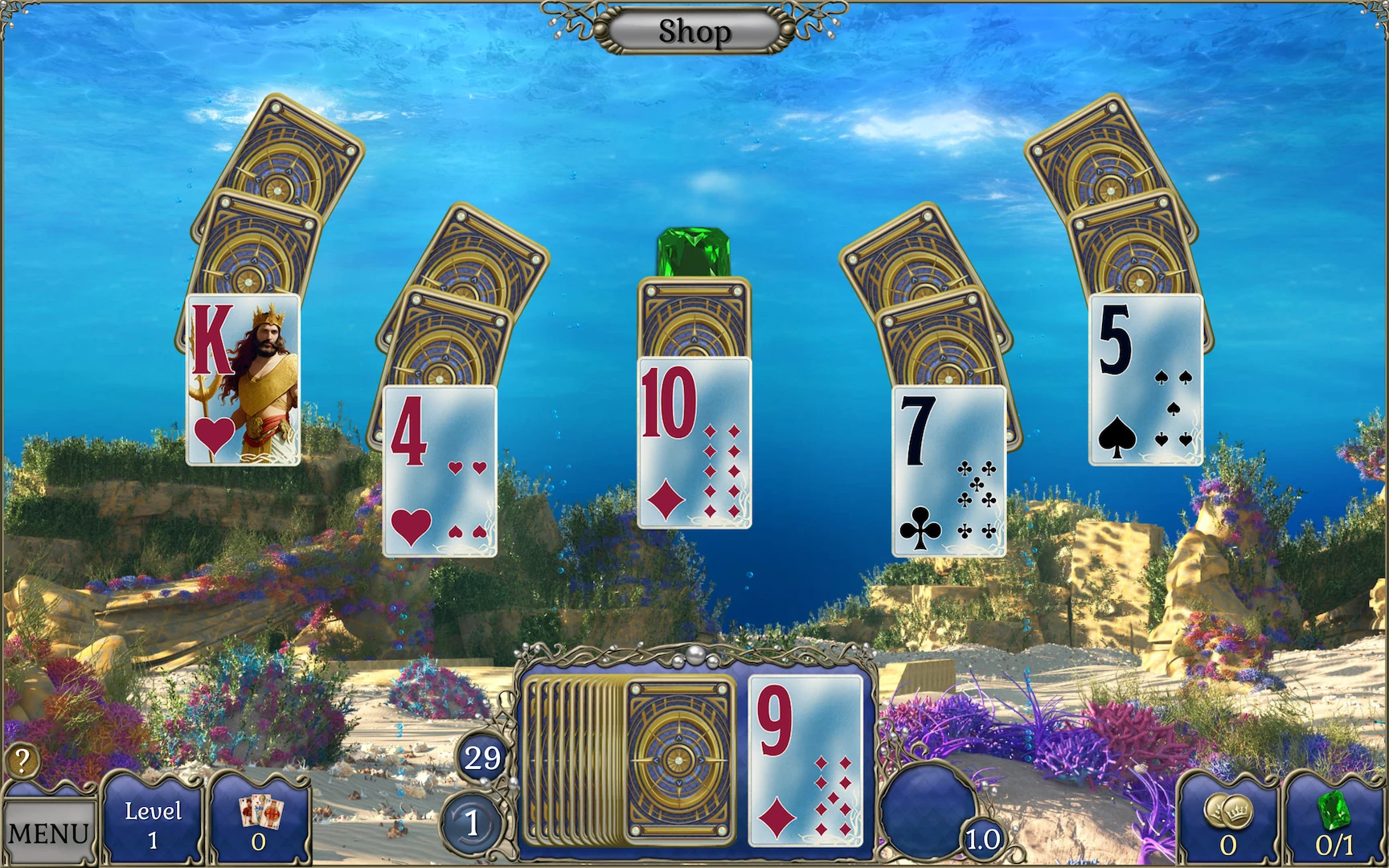 Jewel Match Solitaire Atlantis 4 Collector’s Edition For Mac v1.0 (13.07.23) 水下纸牌游戏