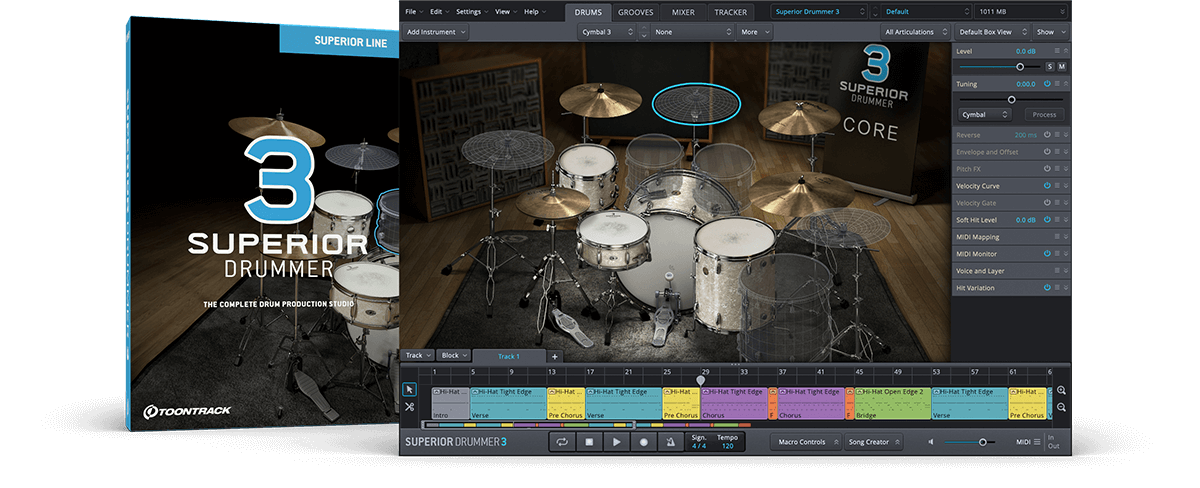 Toontrack Superior Drummer 3 SDX Core Basic Sound Library 核心基本声音库 + 1.2.0升级修复包