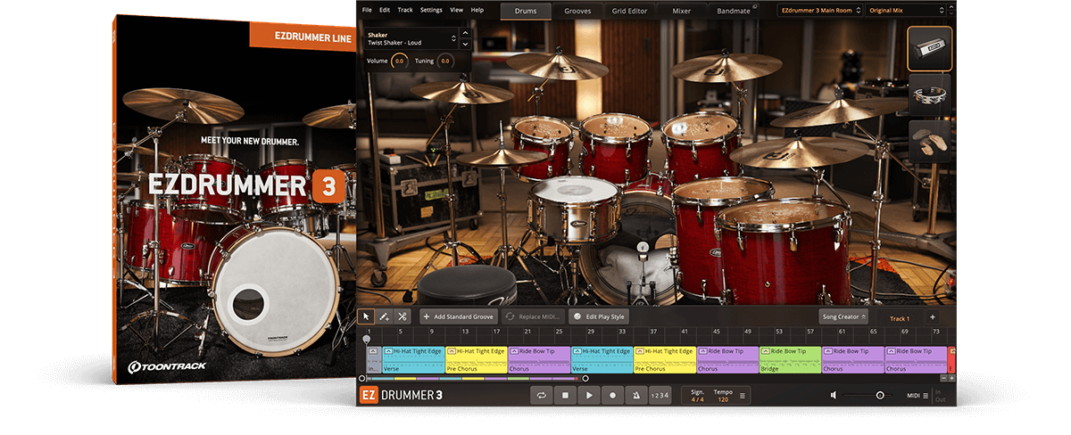 Toontrack EZdrummer For Mac v3.0.6 + 架子鼓声音库