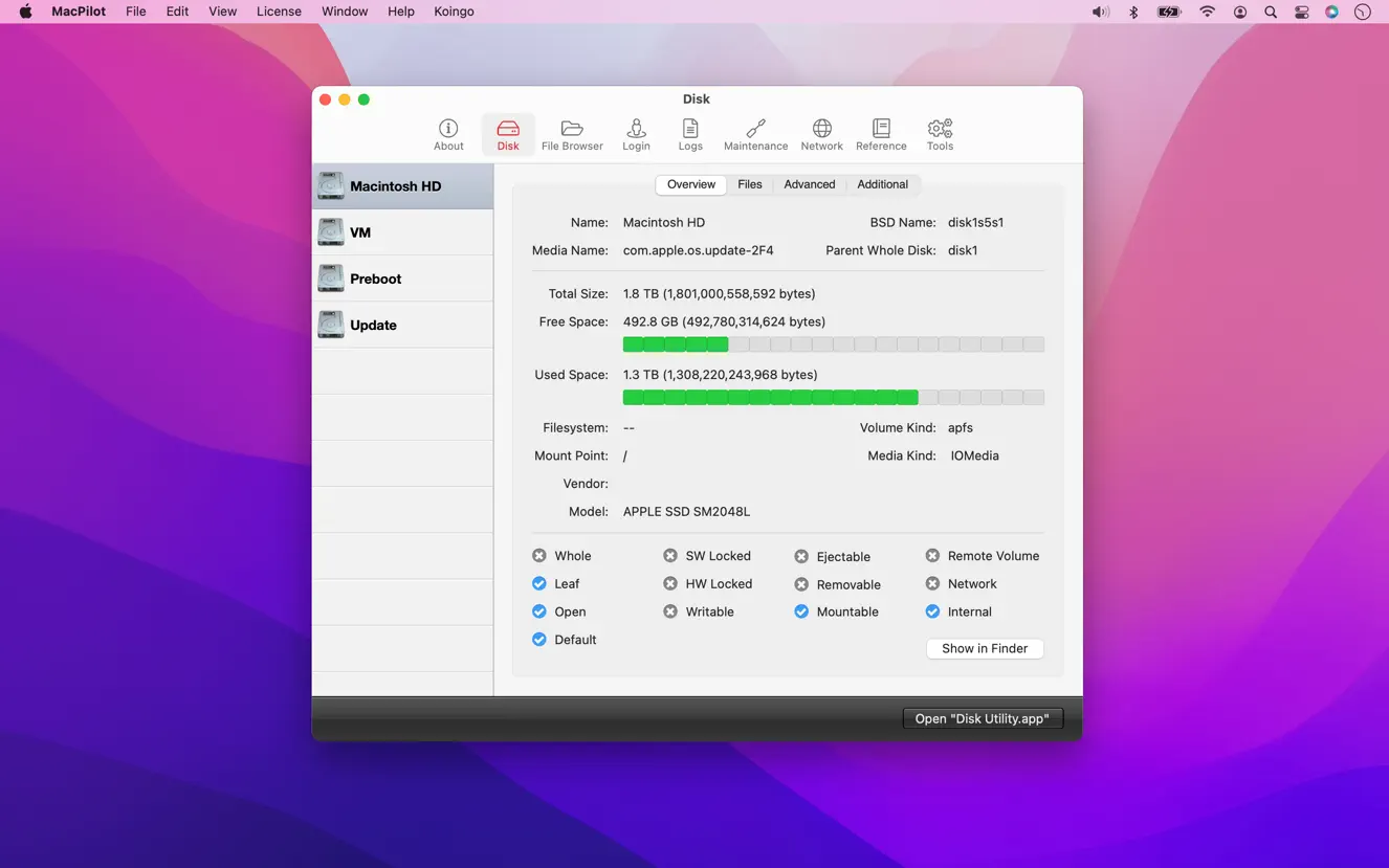 MacPilot For Mac v15.0 启用或禁用隐藏的 macOS 功能软件