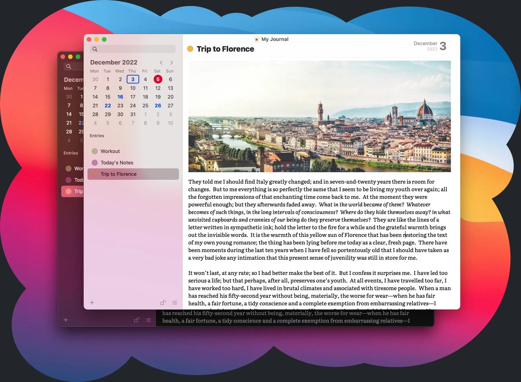 Mémoires For Mac v5.0.1 日记笔记工具