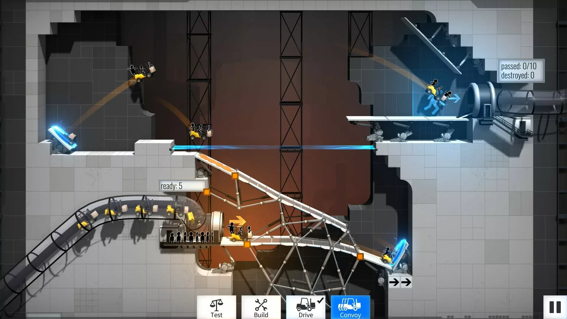 桥梁工程师传送门 Bridge Constructor Portal For Mac v1.4.4.0233 冒险模拟游戏中文版