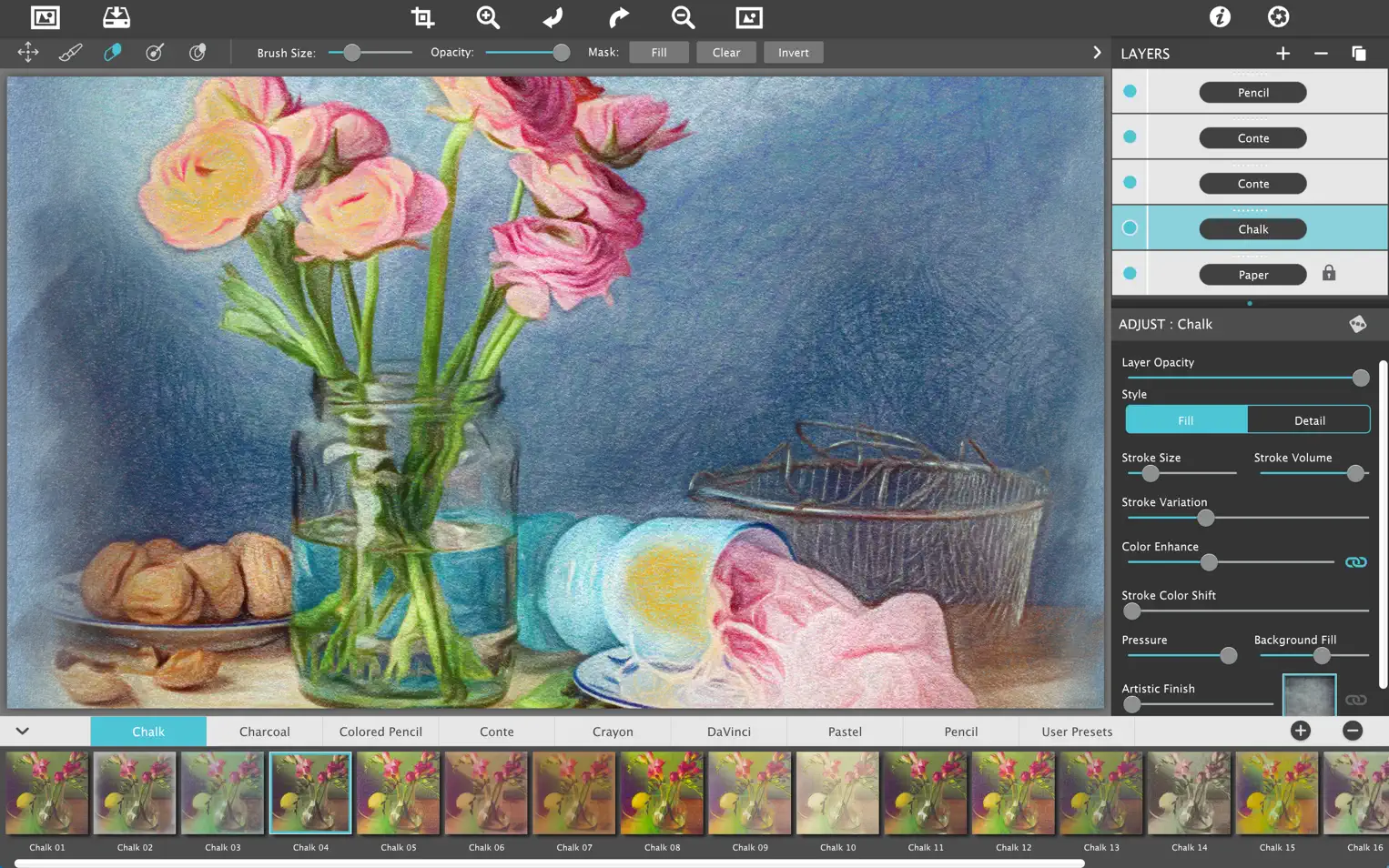 JixiPix Pastello Pro For Mac v1.1.19 美术图画风格照片