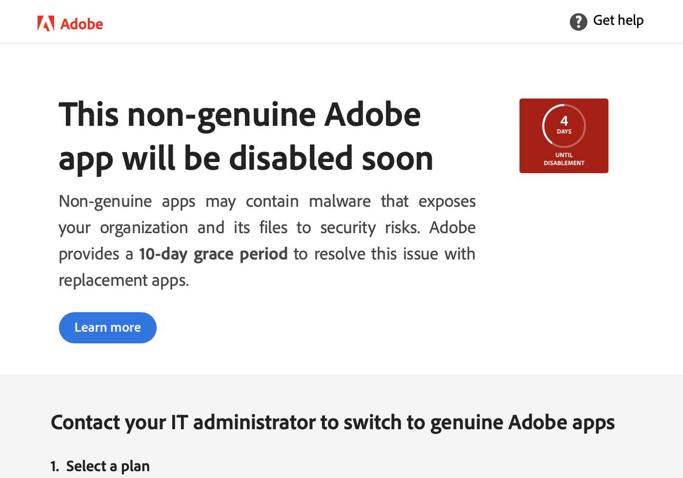 Sorry,this Adobe app is not available 非正版提示解决