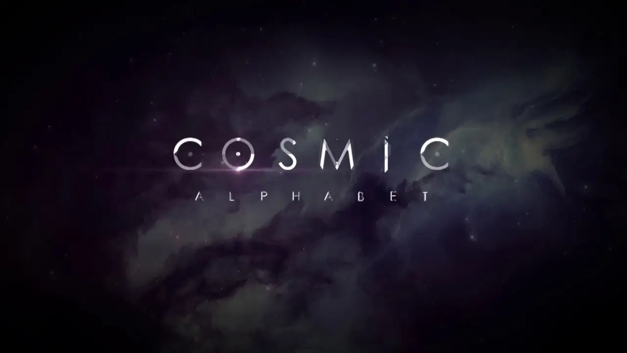 AEJuice – Cosmic Animated Alphabet 字母数字字符视频素材包