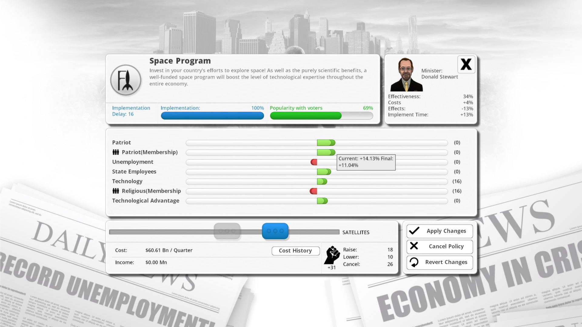 民主制度3 Democracy 3 For Mac v1.30.2 策略模拟游戏中文版