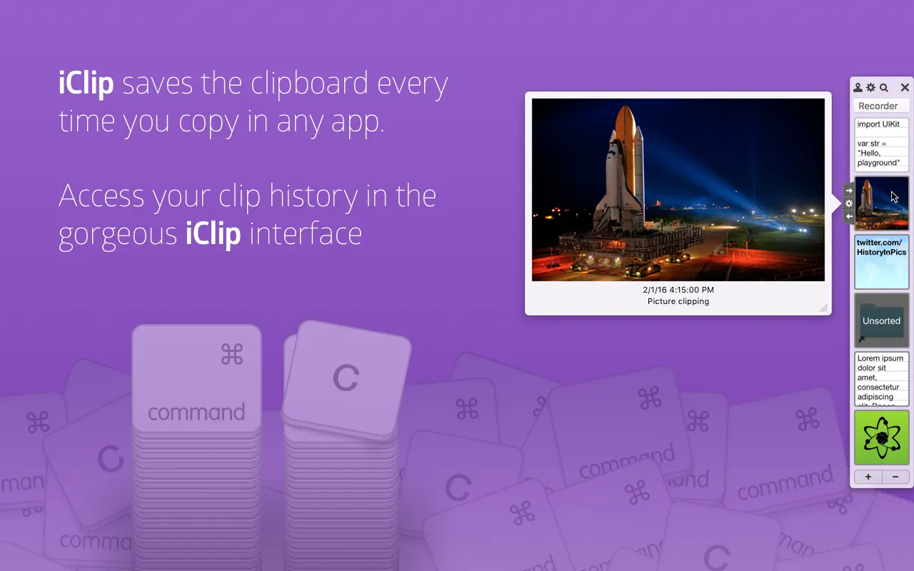 iClip For Mac v5.5.7 剪贴板管理软件