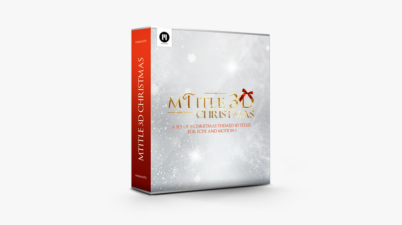 mTitle 3D Christmas For Fcpx 插件